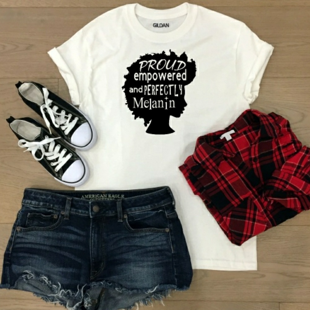 Afro Queen Melanin Poppin T Shirt